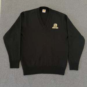 A+ by SAI Bruins Black V-Neck Long Sleeve Knit Sweater
